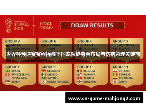 世界杯预选赛赛程提醒下国家队热身赛布局与伤病管理关键期